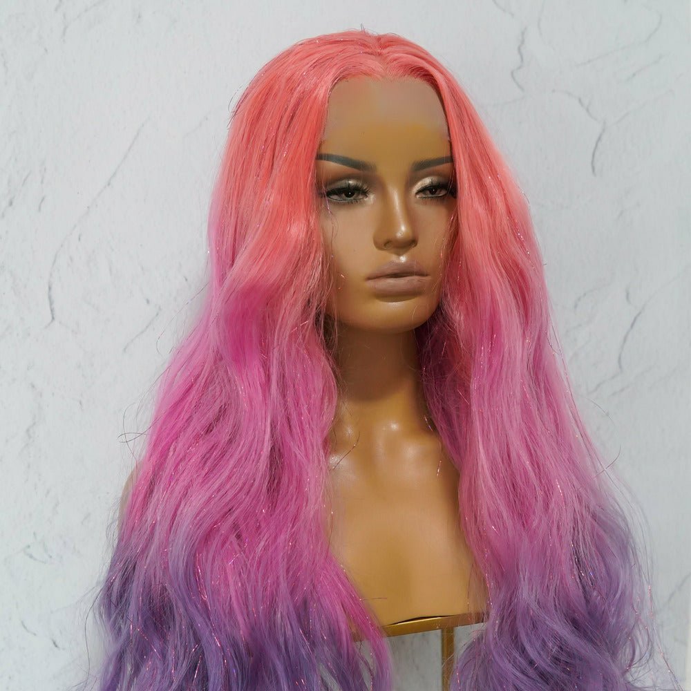 AMBER Tinsel Glitter Ombre Lace Front Wig - Milk & Honey Wigs
