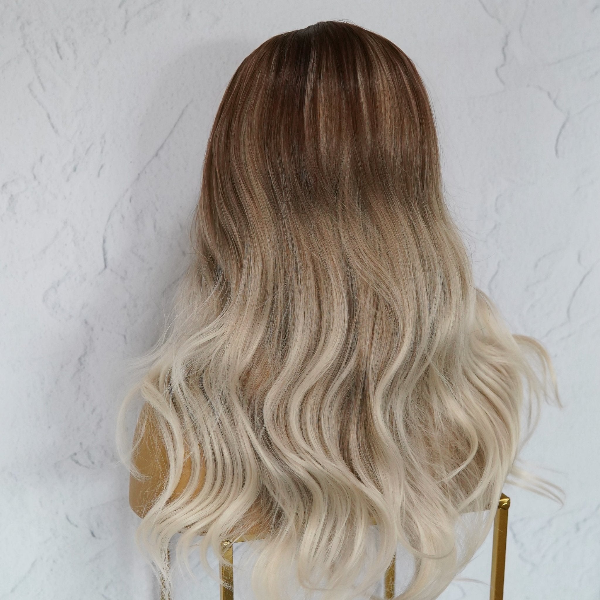 ANGELINA Ombre Blonde Lace Front Wig - Milk & Honey Wigs