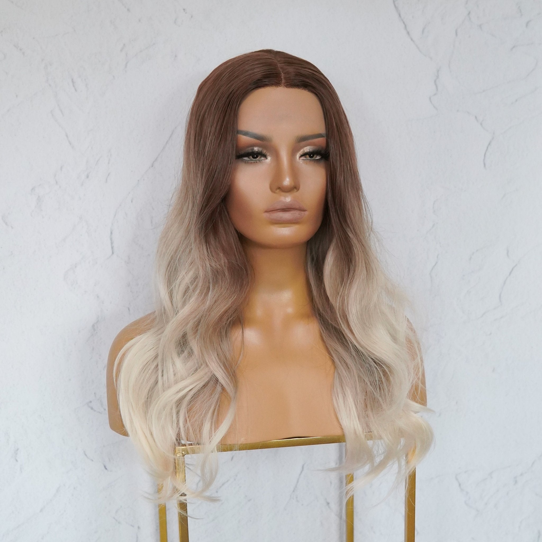 ANGELINA Ombre Blonde Lace Front Wig - Milk & Honey Wigs