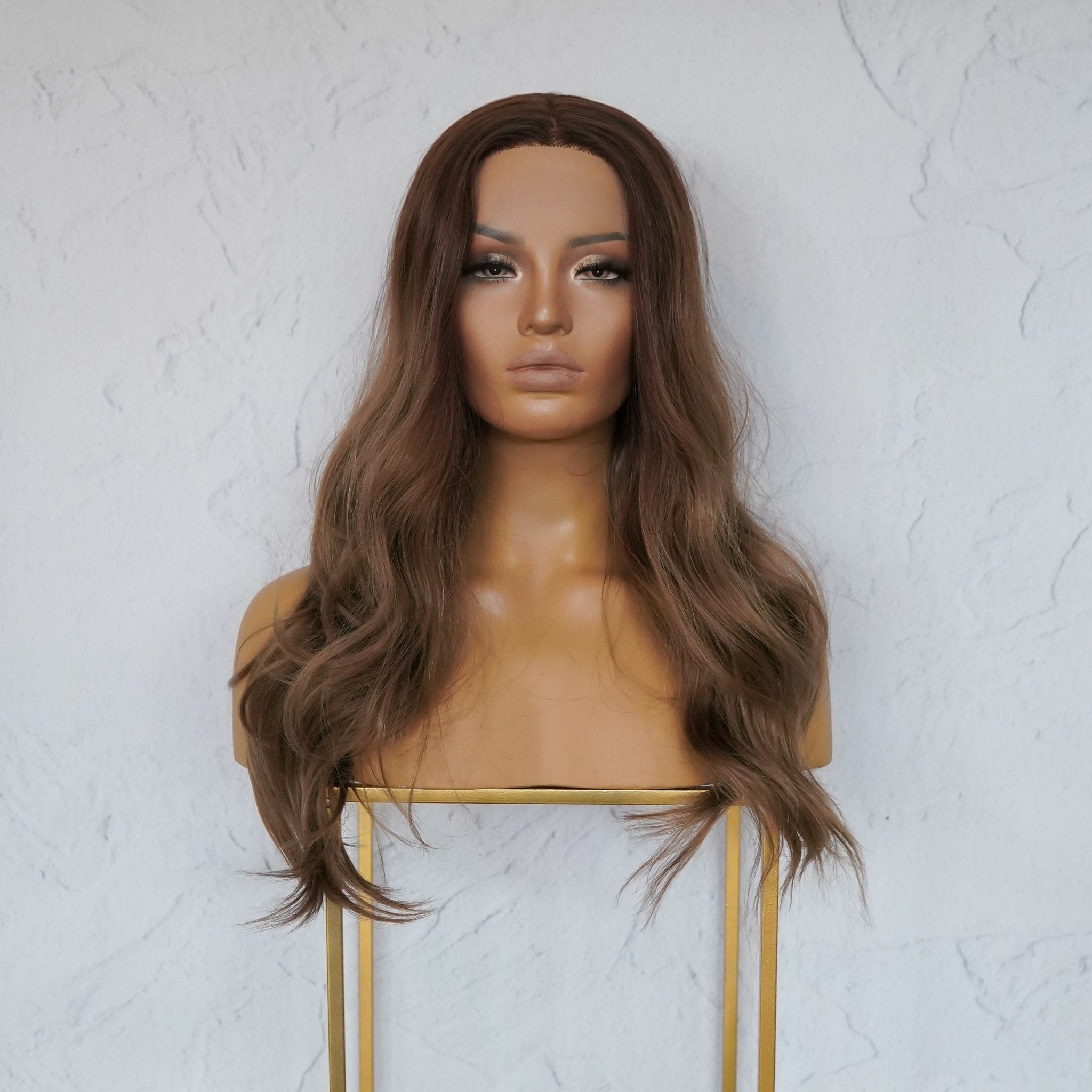 ANGELINA Ombre Brown Lace Front Wig - Milk & Honey Wigs