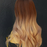ANNA Ombre Brown Fringe Wig - Milk & Honey Wigs