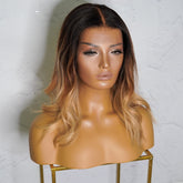 ANNABELLE OMBRE Human Hair Lace Front Wig - Milk & Honey Wigs