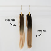 APRYL Synthetic 26” Ombre Straight Ponytail - Milk & Honey Wigs