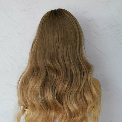 ARIA mixed blonde ombre human hair lace front wig | Milk &amp; Honey Wigs
