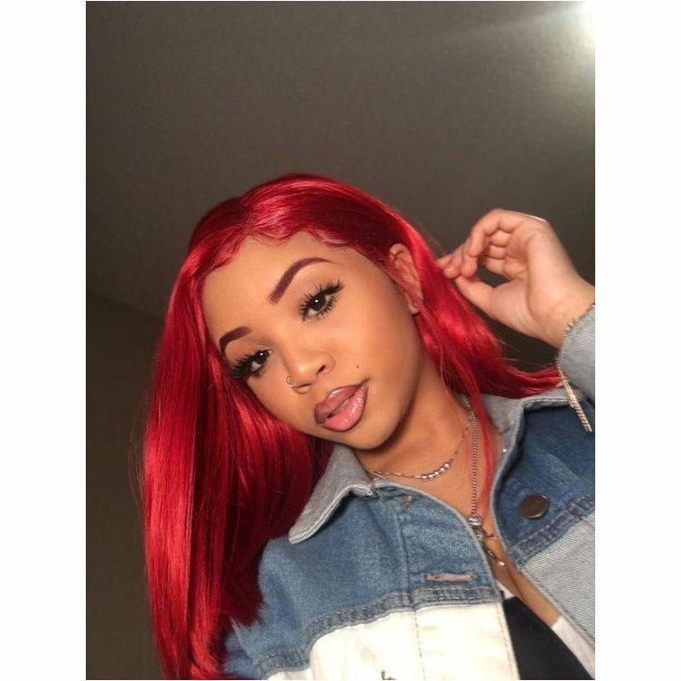 ARIEL 30&quot; Red Lace Front Wig - Milk &amp; Honey Wigs