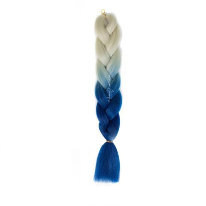 ASH BLONDE | BLUE OMBRÉ 24"