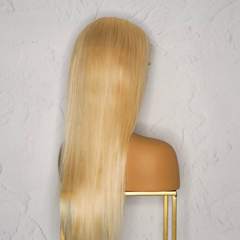 ASHANTI Blonde Human Hair Lace Front Wig - Milk &amp; Honey Wigs