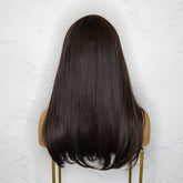 ASHLEY Dark Brown Fringe Wig - Milk & Honey Wigs