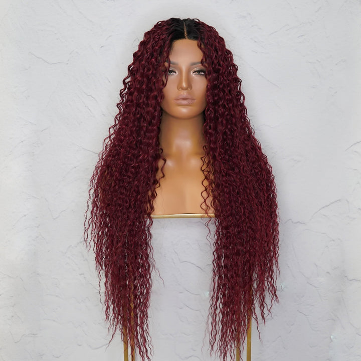 ATHENA Red Lace Front Wig