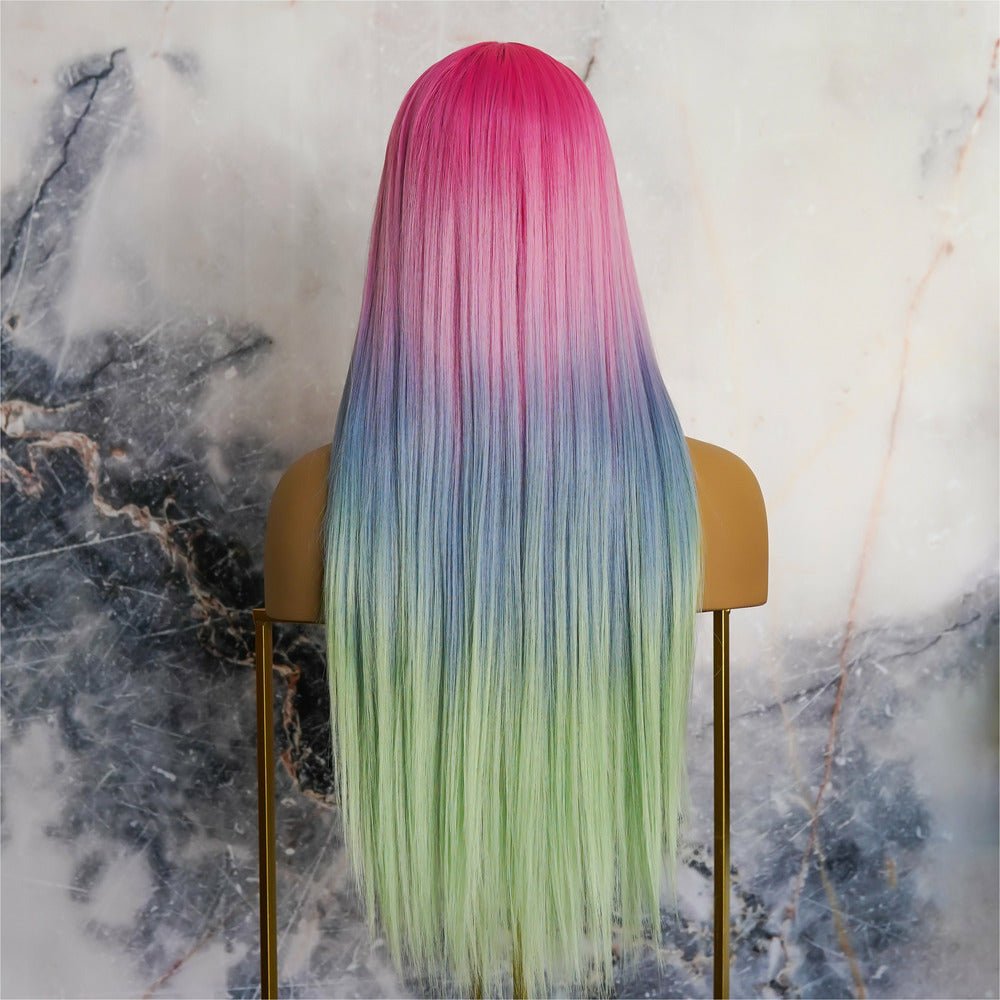 ATLANTIS Rainbow Ombre Lace Front Wig | RAINBOW WIGS | COLOURFUL WIGS | WIGS ONLINE | WIGS AUSTRALIA 