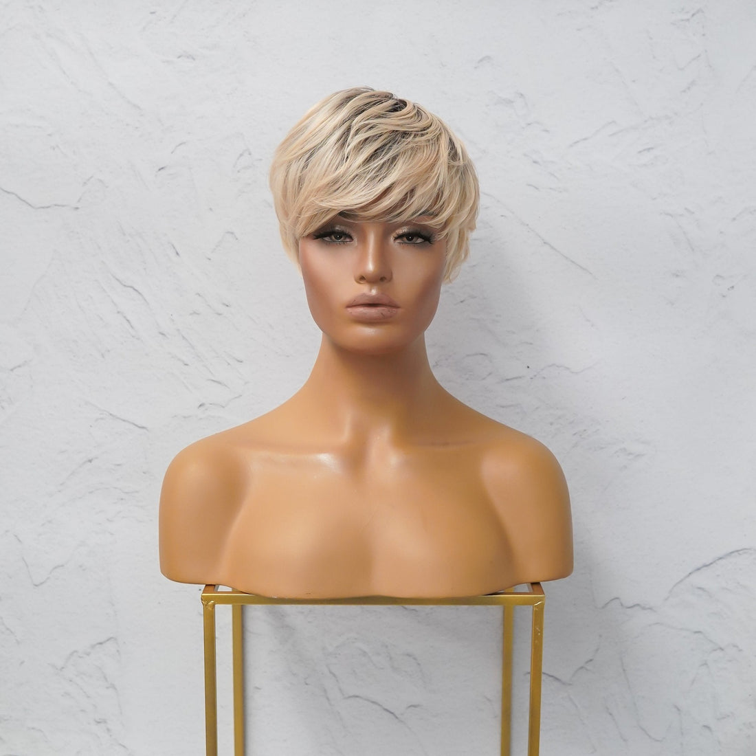 AUDREY Ombre Blonde Fringe Wig - Milk &amp; Honey Wigs