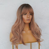 AUGUST Brown Ombre Fringe Wig