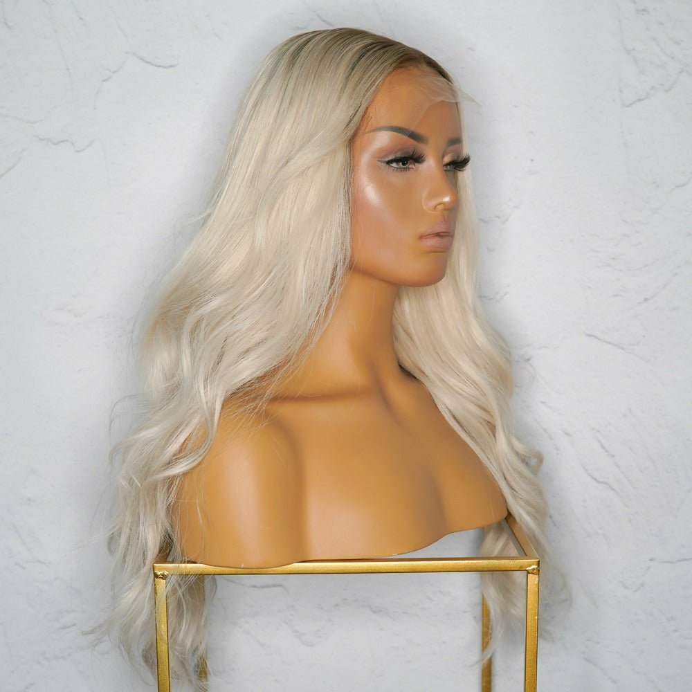 AVALON Blonde Human Hair Full Lace Wig - Milk &amp; Honey Wigs