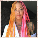 BARBIE PINK 41" Braid Hair Extensions