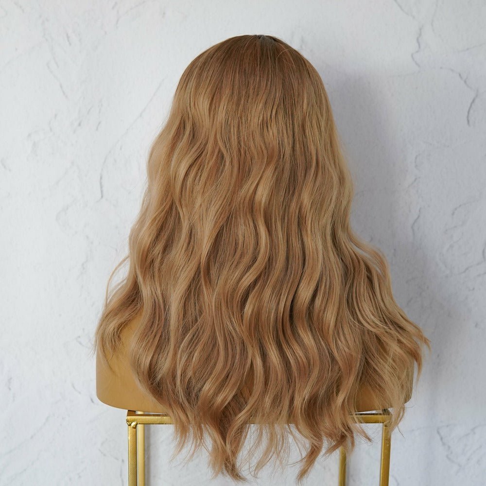 BELINDA Brown Ombre Fringe Wig - Milk &amp; Honey Wigs