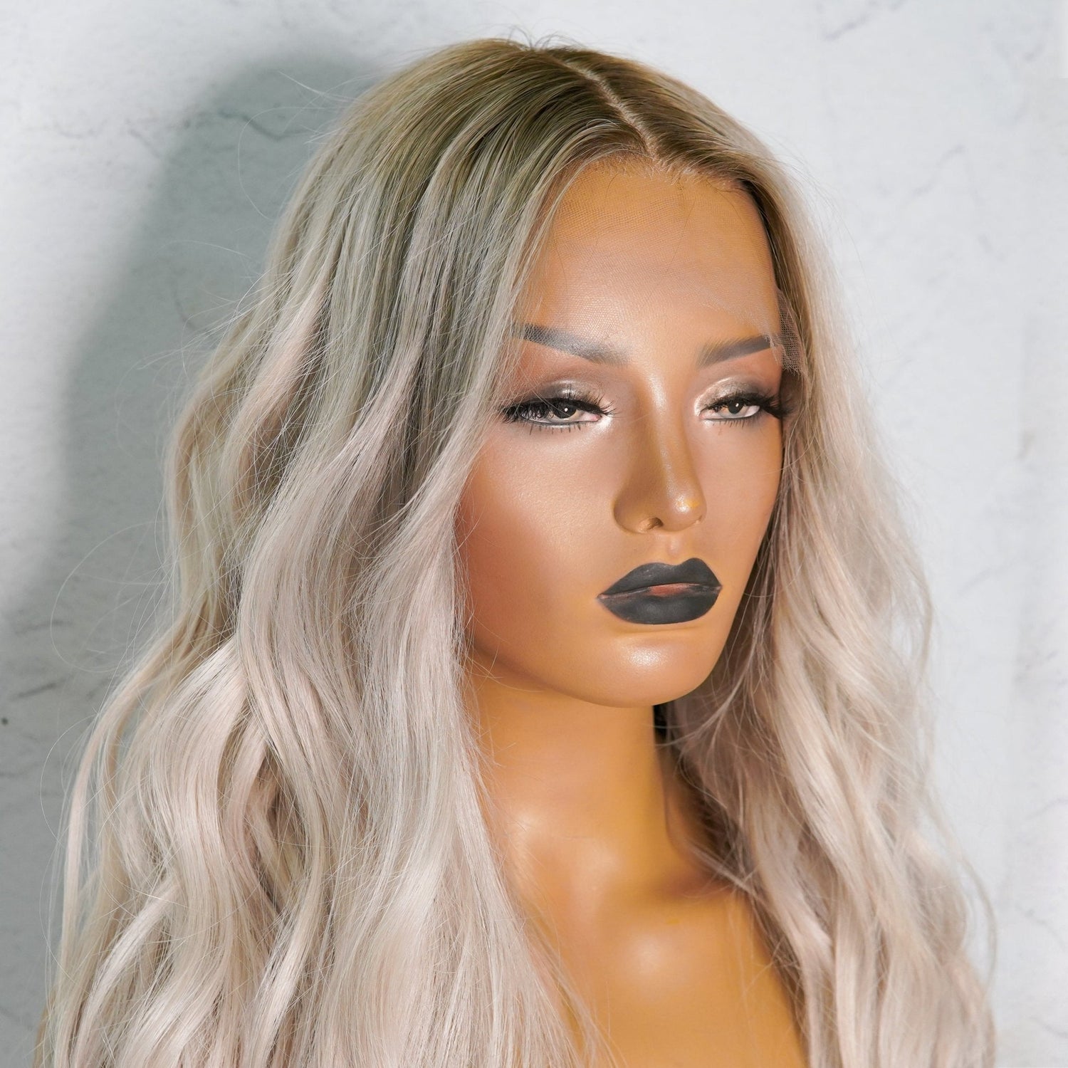 BELLE Human Hair Lace Front Wig - Milk &amp; Honey Wigs