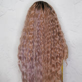 BETHANY Pink & Purple Ombe Fringe Wig - Milk & Honey Wigs