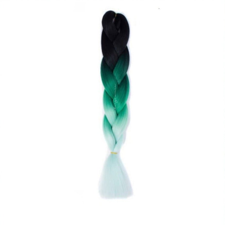 BLACK | GREEN | MINT OMBRÉ 24" | Milk &amp; Honey Wigs