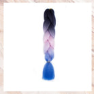 BLACK | MAUVE | BLUE OMBRÉ 24" - Milk & Honey Wigs