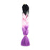 BLACK PINK PURPLE THREE TONE OMBRÉ 24" - Milk & Honey Wigs