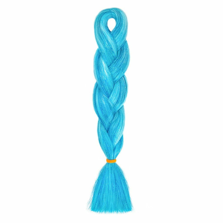 BLUE GLITTER BRAID HAIR 24"