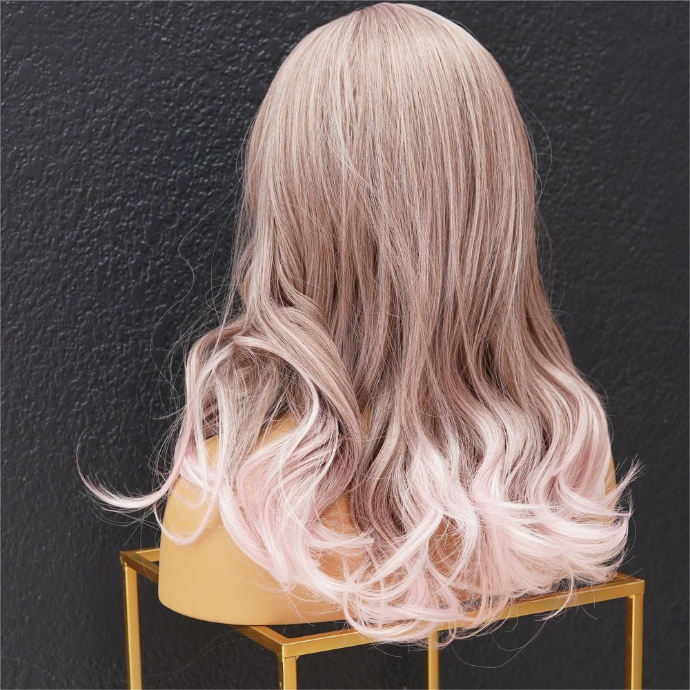 BLUSH Pink Ombre Fringe Wig - Milk & Honey Wigs