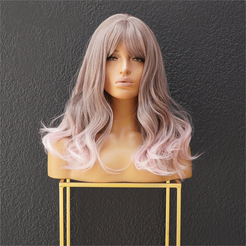 BLUSH Pink Ombre Fringe Wig - Milk & Honey Wigs