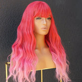 BONNIE Ombre Pink Fringe Wig - Milk & Honey Wigs