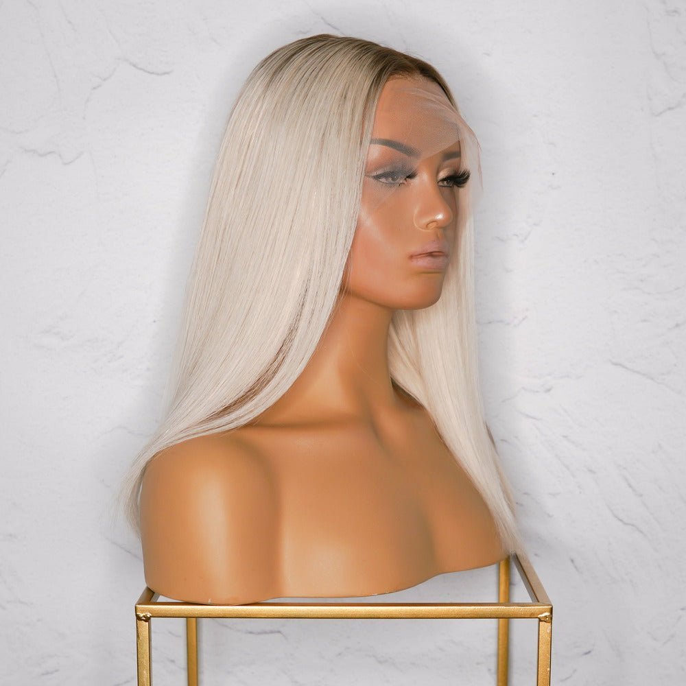 BRONTE Blonde Human Hair Lace Front Wig - Milk &amp; Honey Wigs