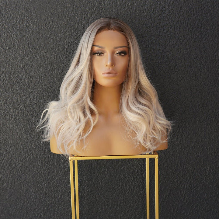 BROOKE Ombre Ash Lace Front Wig - Milk & Honey