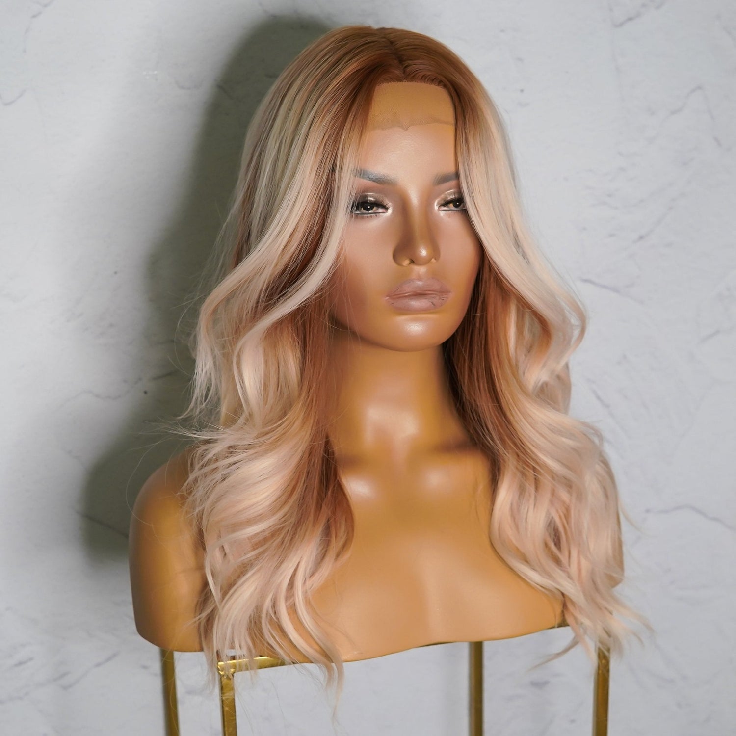 BROOKE Ombre Copper Lace Front Wig - Milk &amp; Honey Wigs