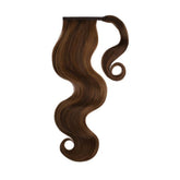 BROWN SUGAR HIGHLIGHTS Remy Human Hair Ponytail - Milk & Honey Wigs