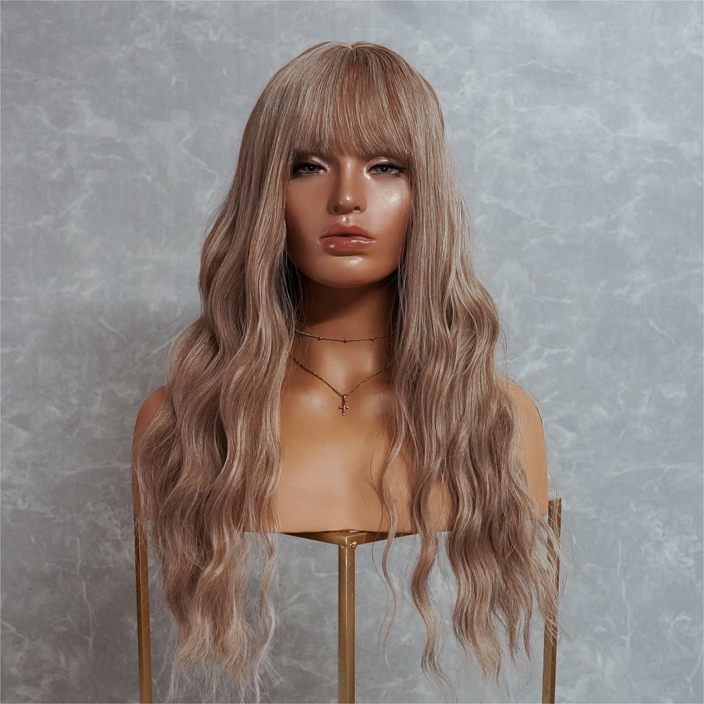 CALI Caramel Brown Fringe Wig - Milk &amp; Honey Wigs