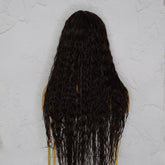 CAMILLA Wet Look Dark Brown Lace Front Wig - Milk & Honey Wigs