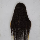 CAMILLA Wet Look Dark Brown Lace Front Wig - Milk & Honey