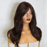 CANDICE Dark Brown Lace Front Wig - Milk & Honey Wigs