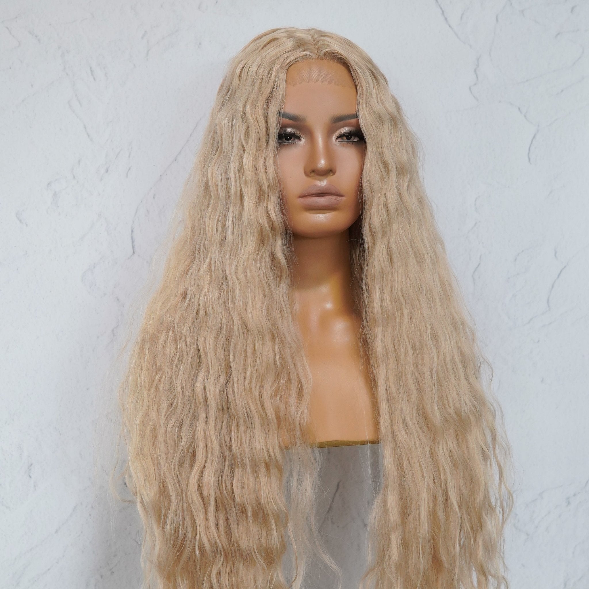 CARDI 40&quot; Beach Blonde Lace Front Wig - Milk &amp; Honey Wigs