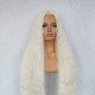 CARDI 40" White Platinum Blonde Lace Front Wig - Milk & Honey Wigs