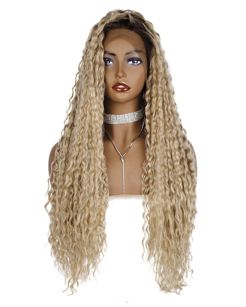 CARLA Curly 26" Lace Front Wig - Milk & Honey