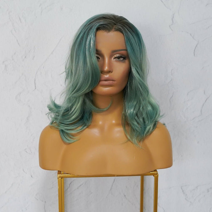 CAROLINE Ombre Blue Lace Front Wig - Milk & Honey