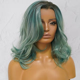 CAROLINE Ombre Blue Lace Front Wig - Milk & Honey
