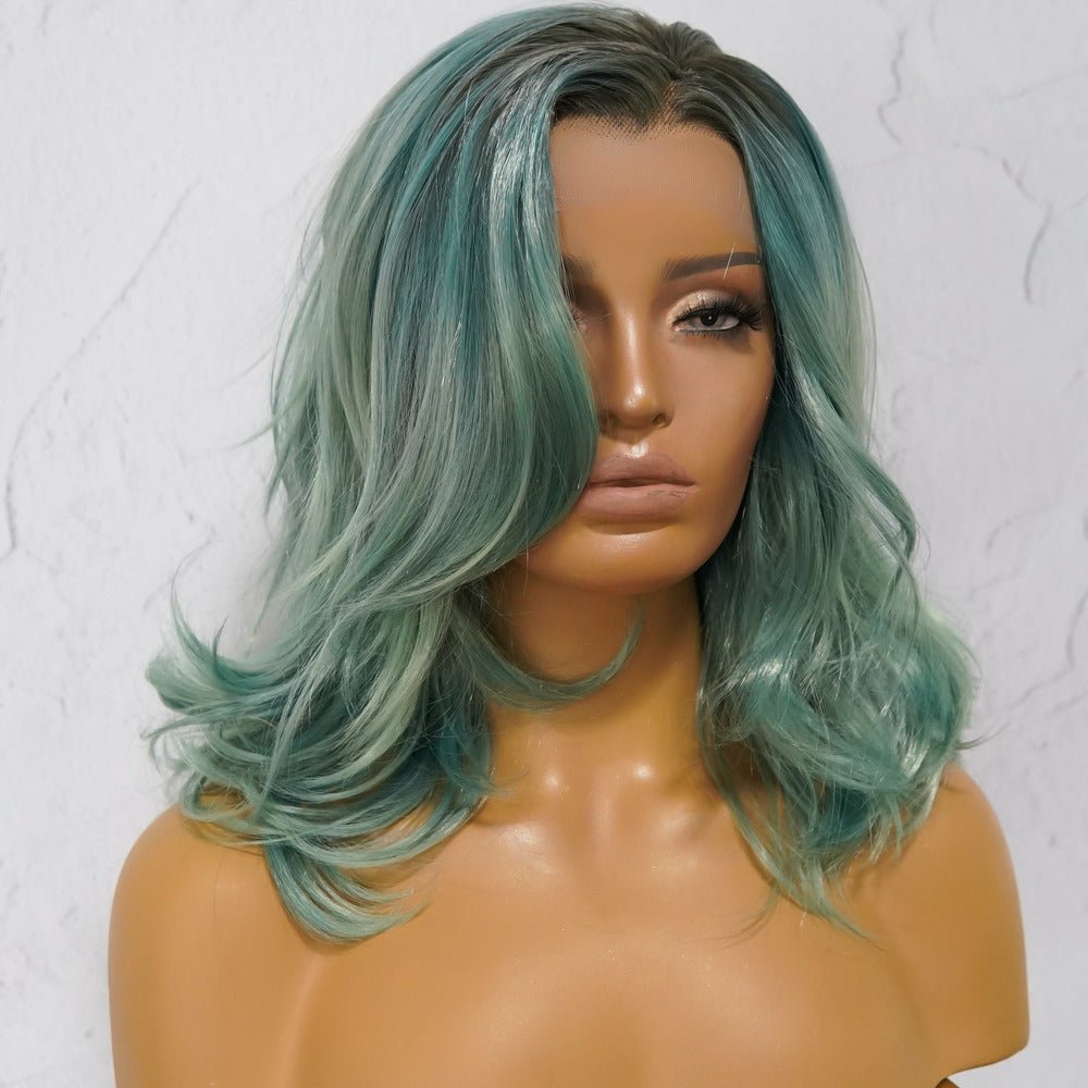 CAROLINE Ombre Blue Lace Front Wig - Milk & Honey