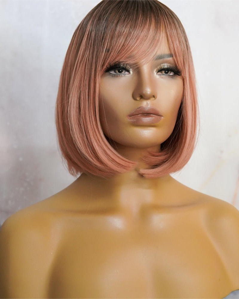 CHANEL Pink Ombre Fringe Wig - Milk & Honey