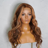 CHARLIE Brown Human Hair Lace Front Wig - Milk & Honey Wigs