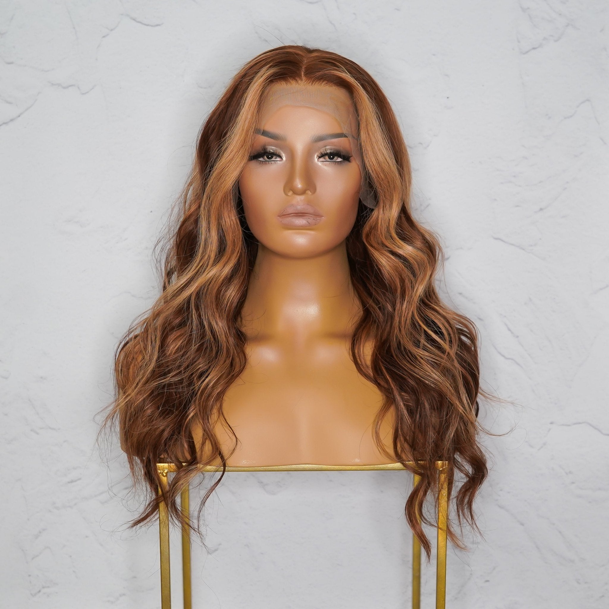 CHARLIE Brown Human Hair Lace Front Wig - Milk &amp; Honey Wigs