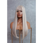 CHASE White Blonde 22" Fringe Wig - Milk & Honey Wigs