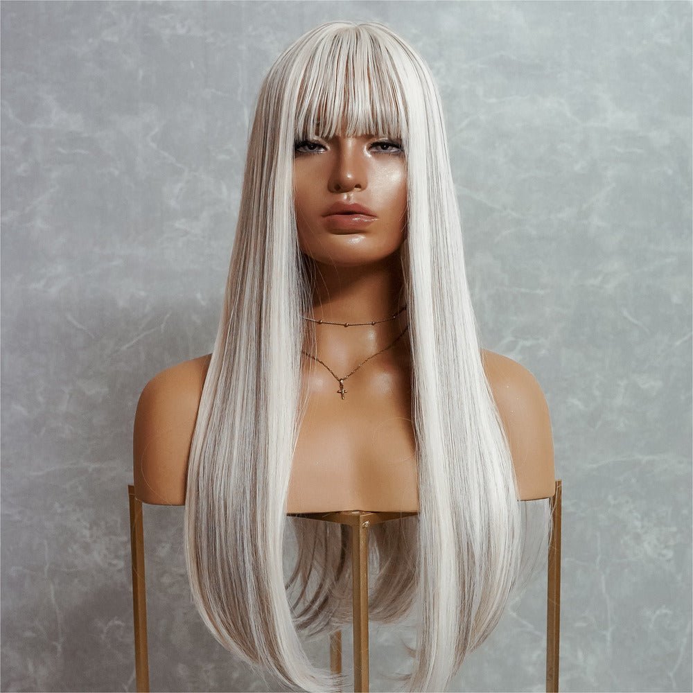 CHASE White Blonde 22&quot; Fringe Wig - Milk &amp; Honey Wigs