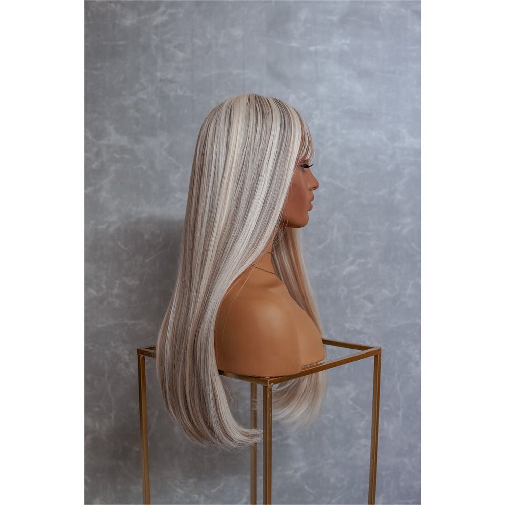 CHASE White Blonde 22&quot; Fringe Wig - Milk &amp; Honey Wigs