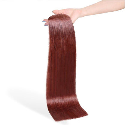 CHERRY shade 33 human hair clip-in hair extensions | Milk &amp; Honey Wigs