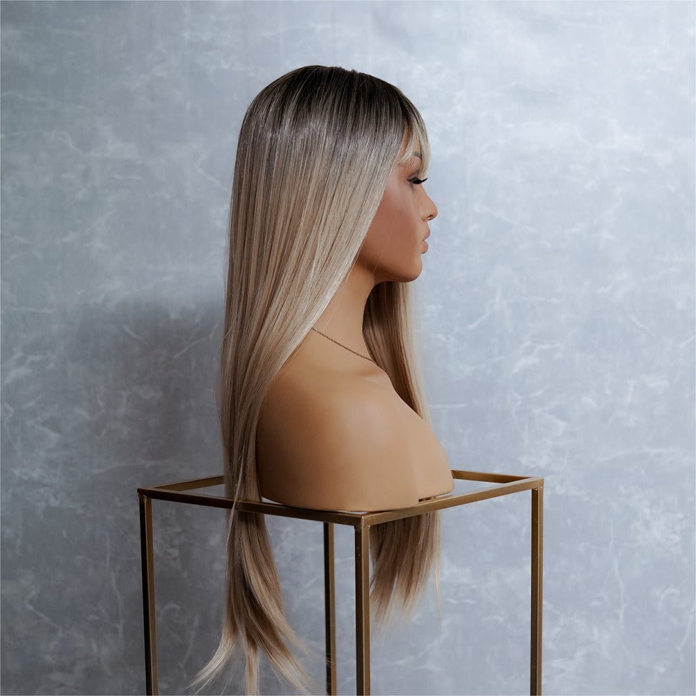 CHICAGO Blonde Ombre Fringe Wig - Milk &amp; Honey Wigs